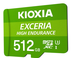 키오시아, 대용량 512GB  마이크로SD 메모리 카드 발표해